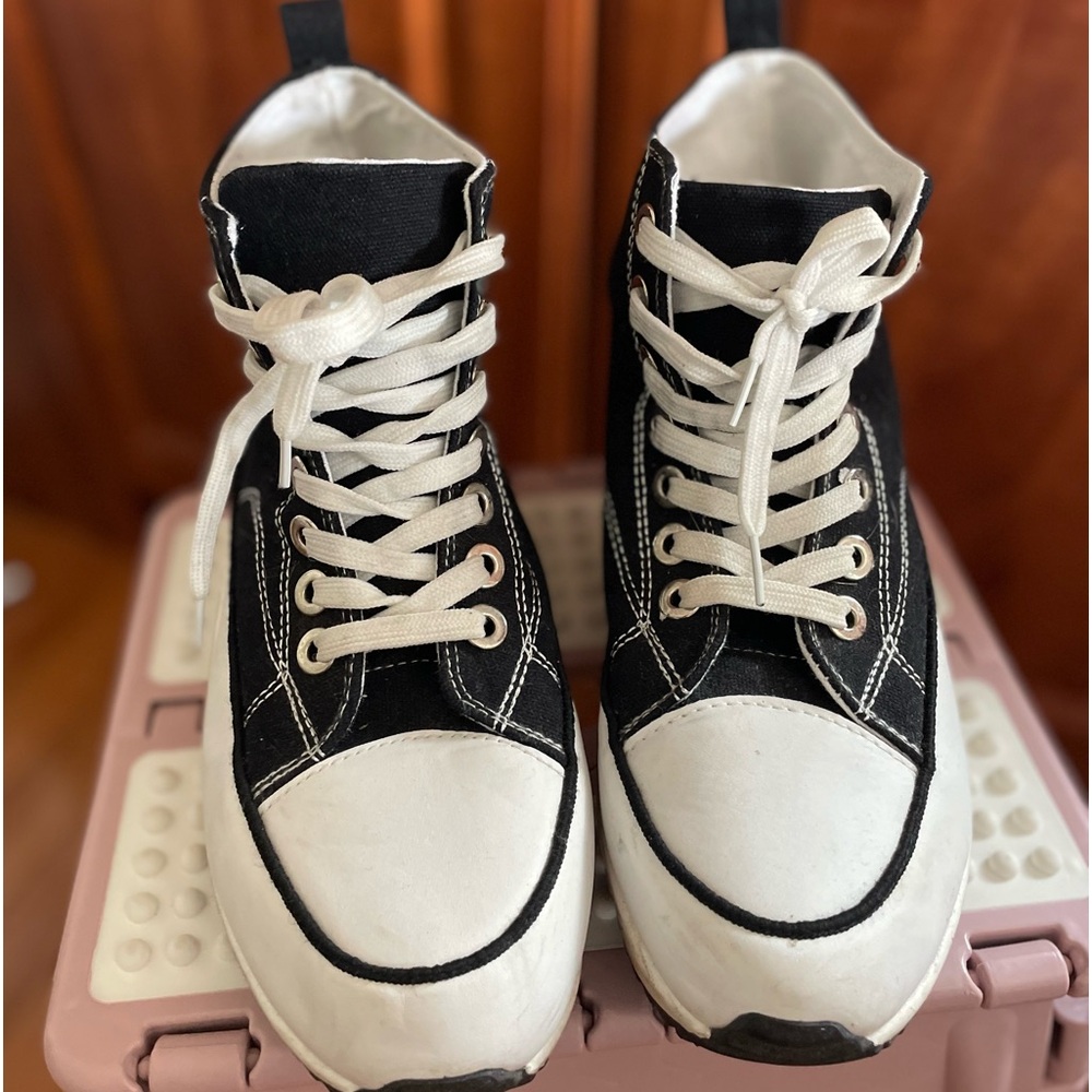 WANTED high top canvas sneaker size 9 women’s